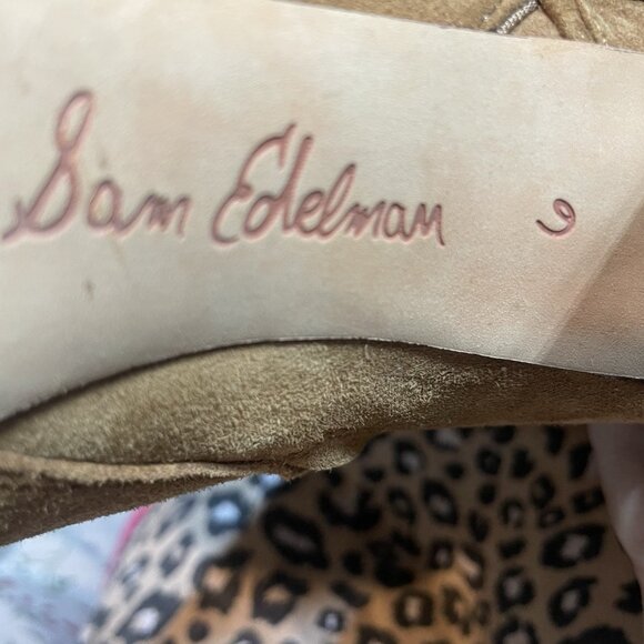 Sam Edelman Winnie Anthropologie Boots Women’s 6 Floral Emboirdered Suede Zip - Picture 7 of 7